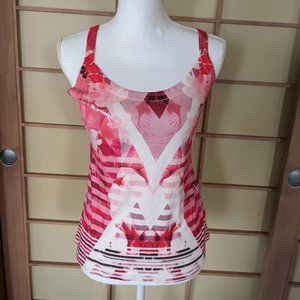 PM Women Pink and Red Thank Top Size Small